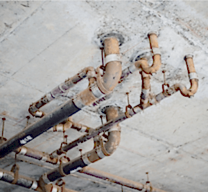 leaky gas pipe