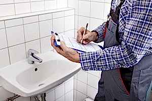 Homeowners should use a bathroom checklist when they move into a new home.