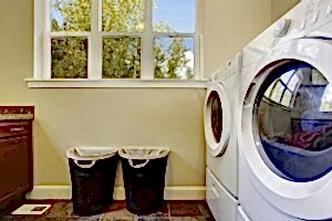 A checklist for new homeowners to go through in the laundry room.