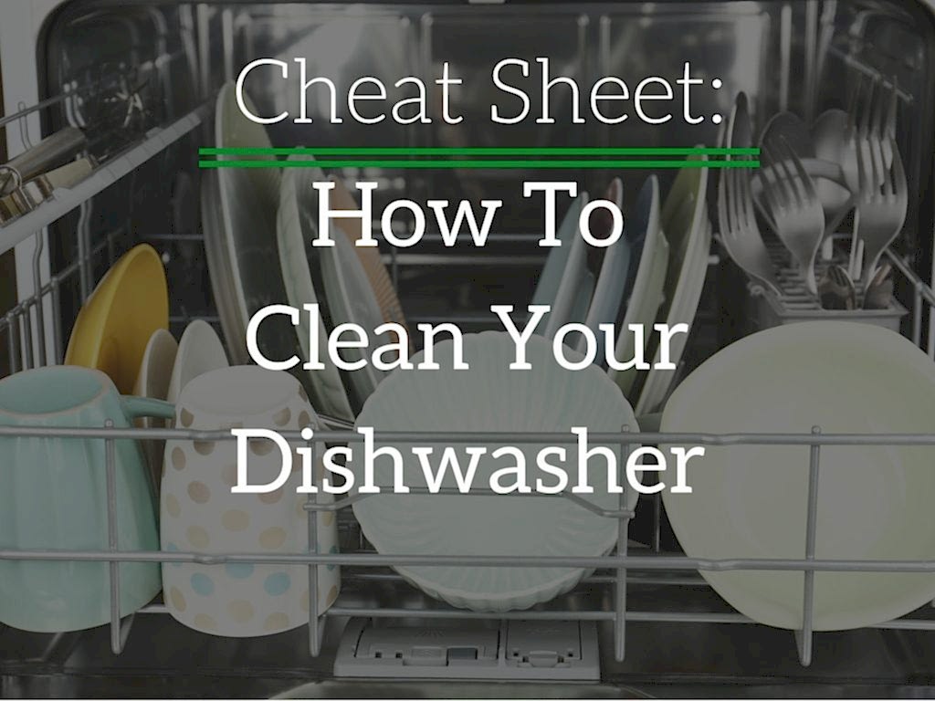 Three steps to clean your dishwasher.