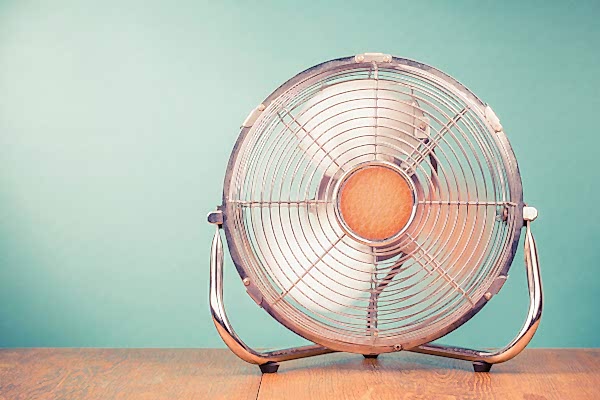Bring portable fans from room to room to keep cool