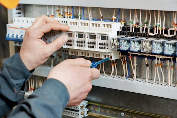 A plumbing technician can help with electrical repairs
