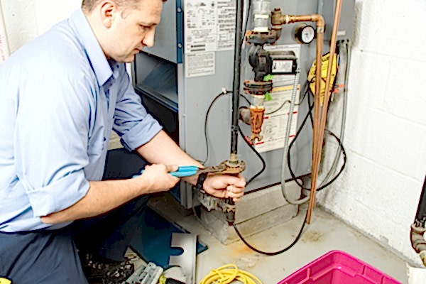 Plumbing technicians can help with gas repairs