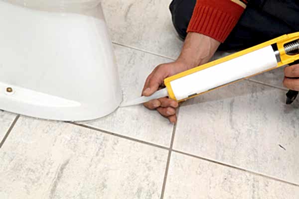 Your plumber recommends you keep bathroom caulk around