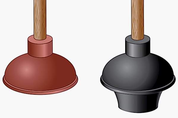Your plumber recommends you always use the right plunger