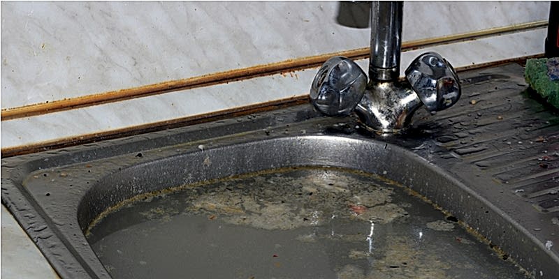 clogged sink 