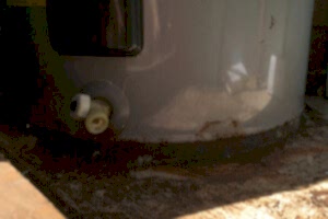 Leaking valve water heater