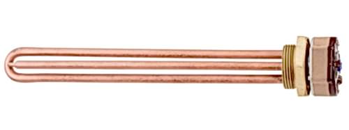 An electric heating element from an electric water heater.